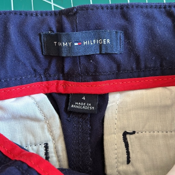 Tommy Hilfiger Navy Blue Uniform Ponte Pants Adjustable Waist Girls Size 4 - Picture 4 of 7
